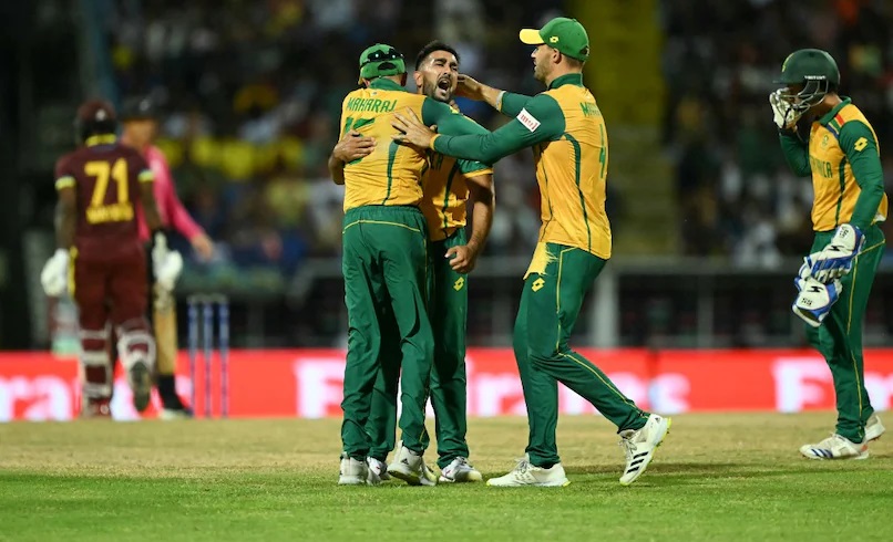 South Africa Secures Semi-Final Spot with Tense Victory, Eliminates West Indies