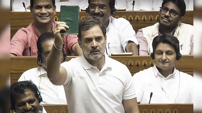 Rahul Gandhi attacks BJP in Lok Sabha: ‘6 people control Lotus Chakravyuh’