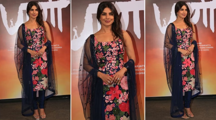 Priyanka Chopra Stuns in Sabyasachi Churidar Salwar Suit at ‘Paani’ Trailer Launch