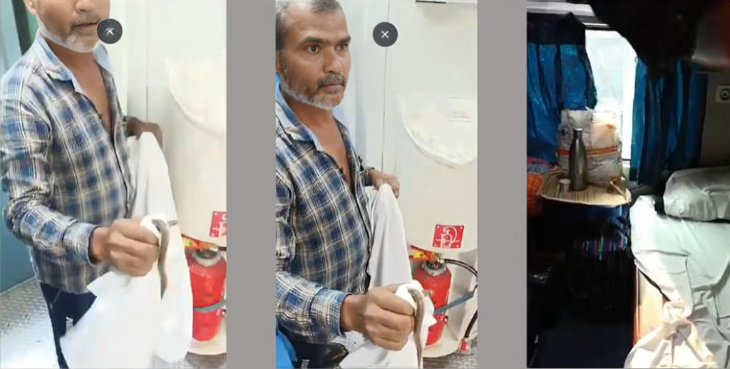 Snake Found in AC Coach of Vasco-da-Gama Express